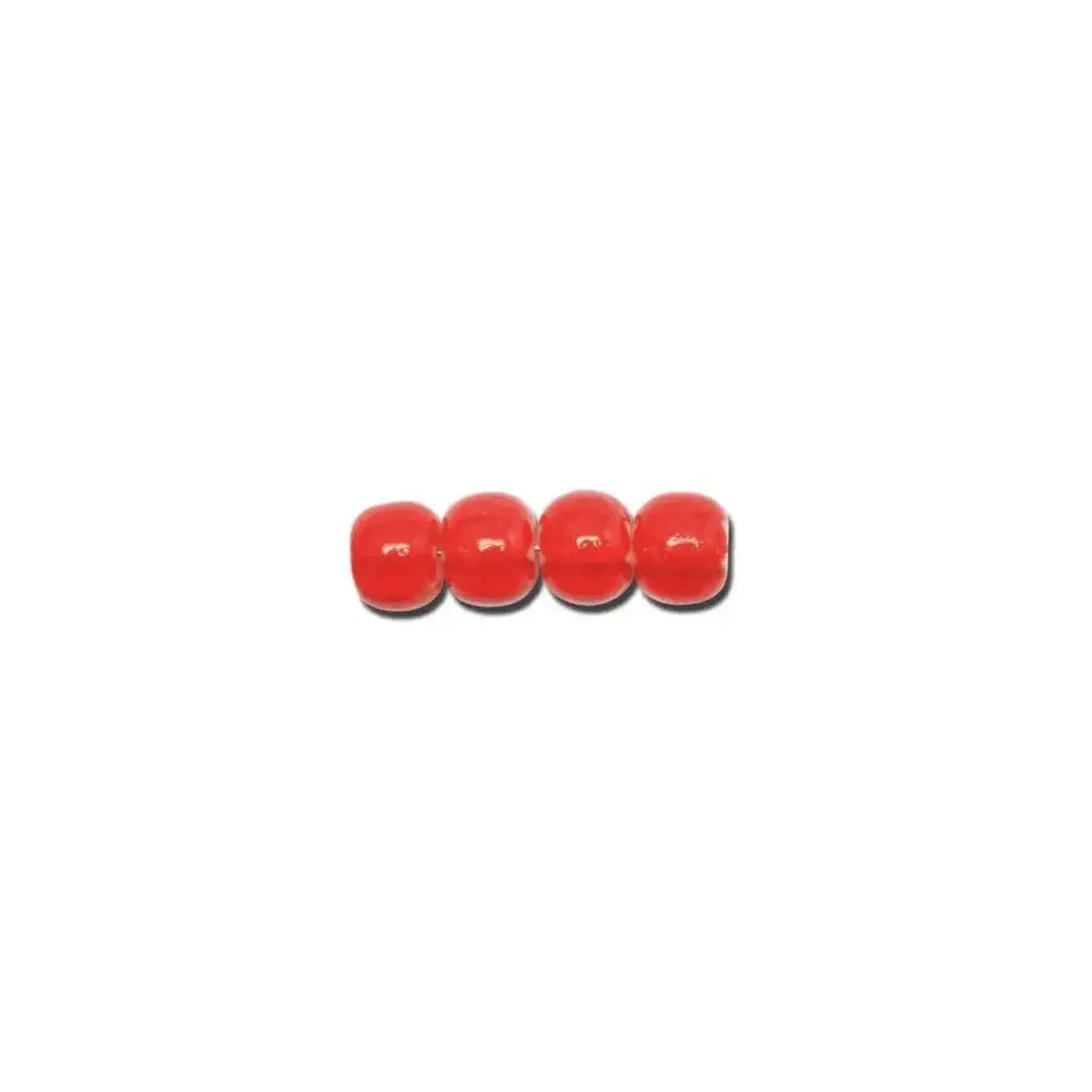 Red glass beads, preciosa, red cornelian star, bulk purchase 