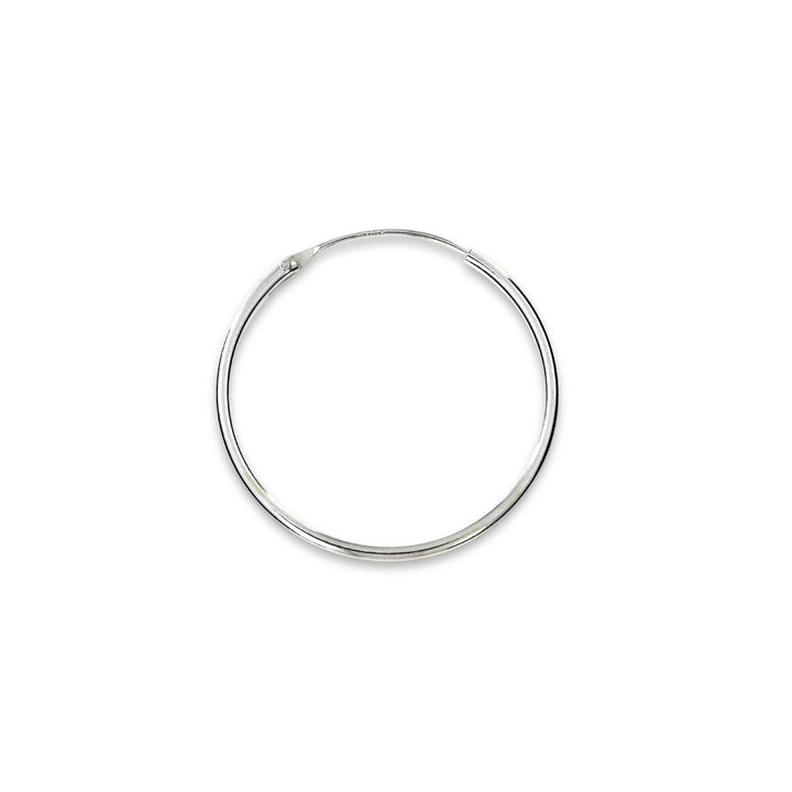 Øreringe, hoops, 30mm, sterlingsølv og forgyldt sterlingsølv BLT
