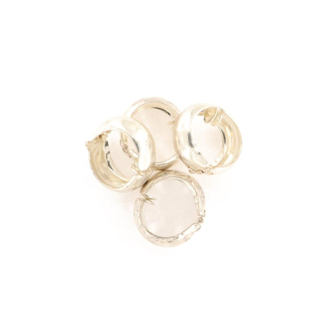 Klemme, sølvclips, 30x12mm, forsølvet messing