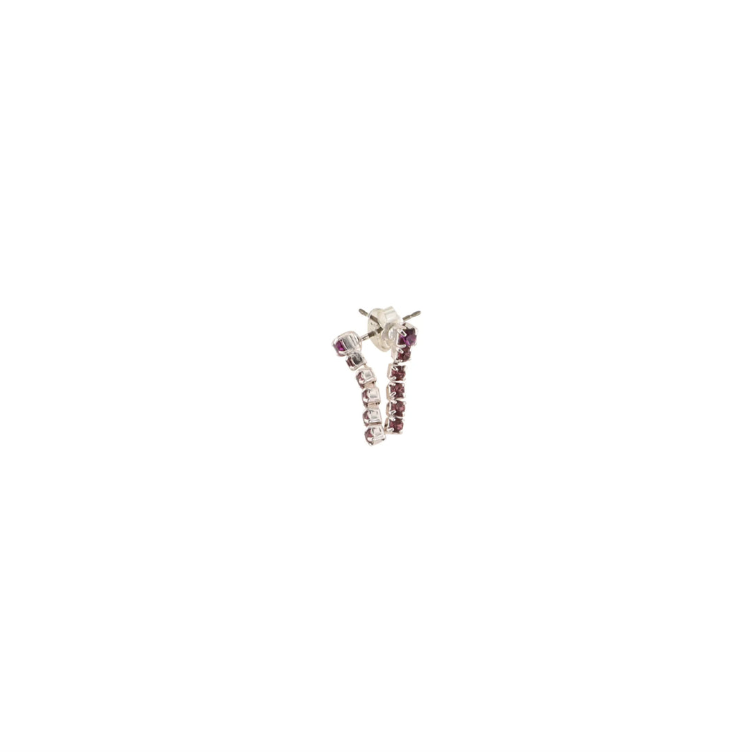 Earrings, ear studs with similisten, silver-plated brass, several variants Beadhouse of Copenhagen