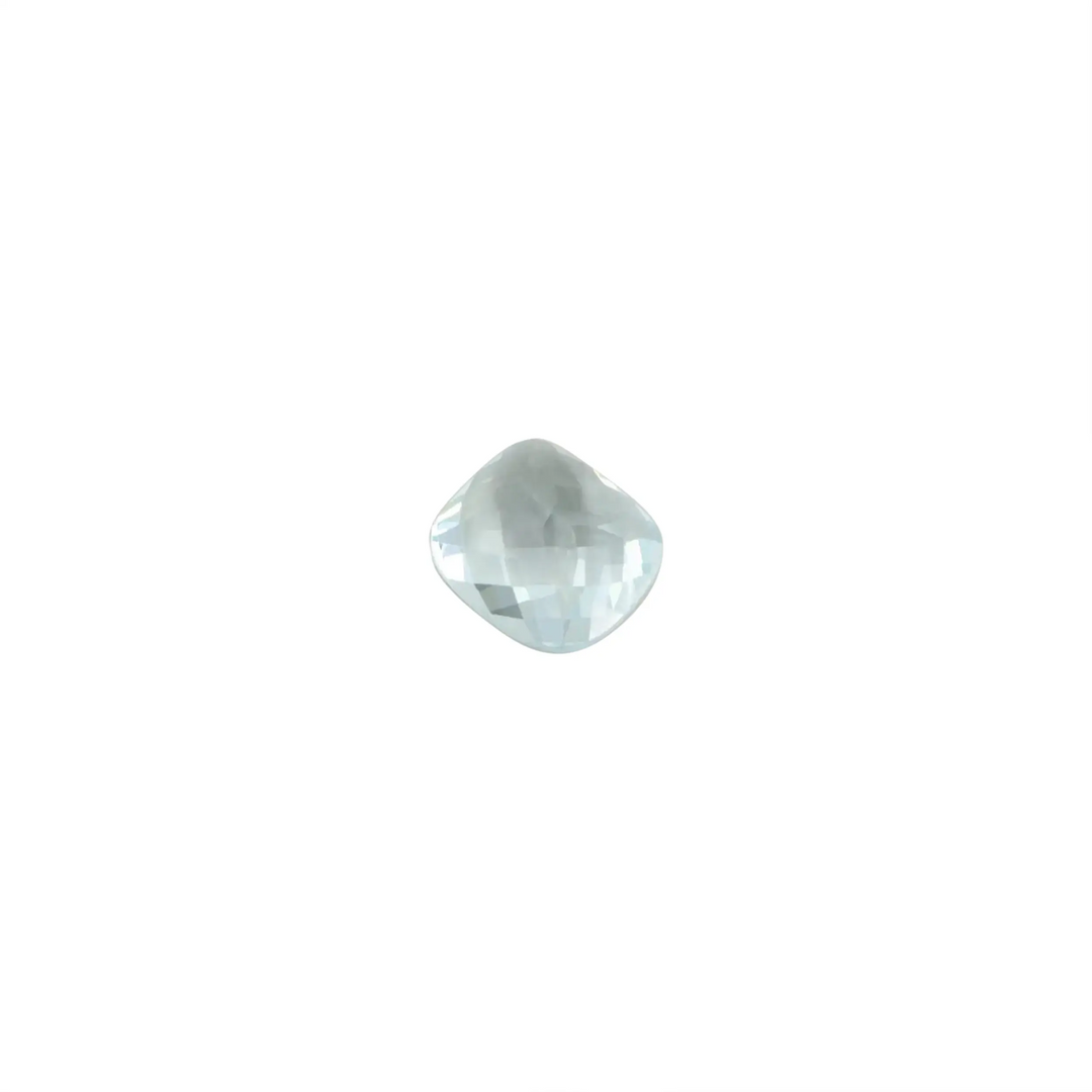 Cabochon, gemstone, aquamarine faceted, 7.05 ct 