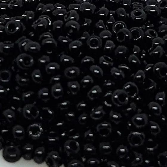 Køb Sorte glasperler, Natural Black Mix – Grønlandske perler hos Beadhouse