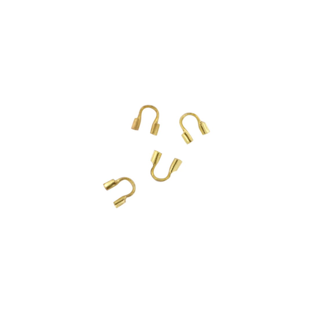 Wireguard, 0,8mm tråd, forgyldt stål, 4 stk 