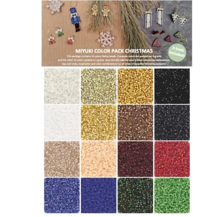 Delica glass beads, miyuki beads, with 16 mixed colors Krea