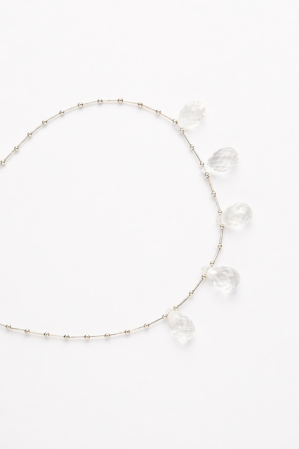 Find Necklace, sterling silver, rock crystal, drop, 42 cm among our large selection of Necklaces at Beadhouse of Copenhagen today. Remember free shipping over DKK 400