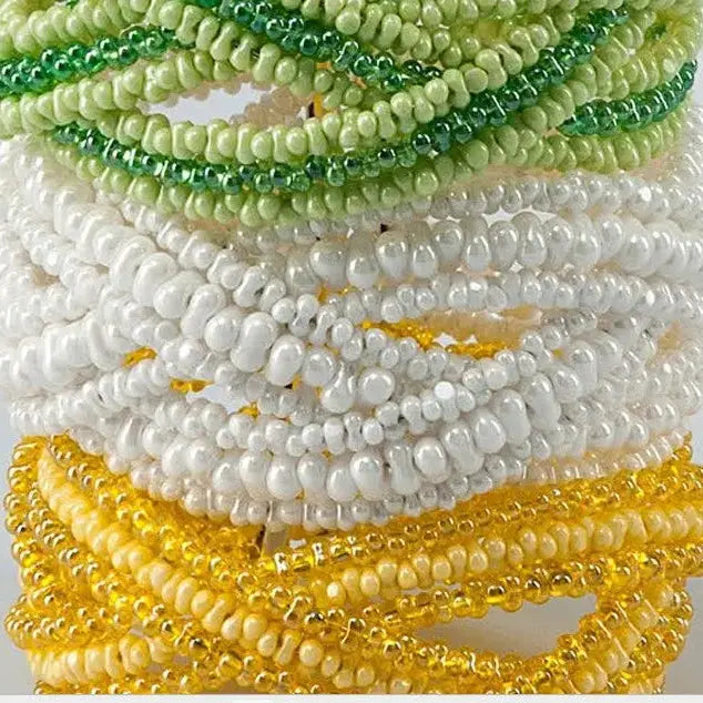 White glass beads, preciosa farfalle, natural opaque chalkwhite 