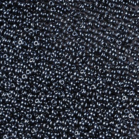 Sorte glasperler, preciosa, Hæmatit Metallisk Preciosa