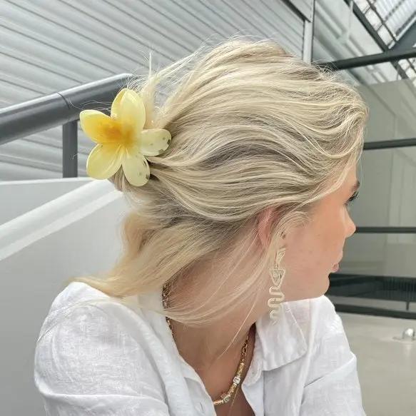 Hårklemme, blomst, flere farver Express