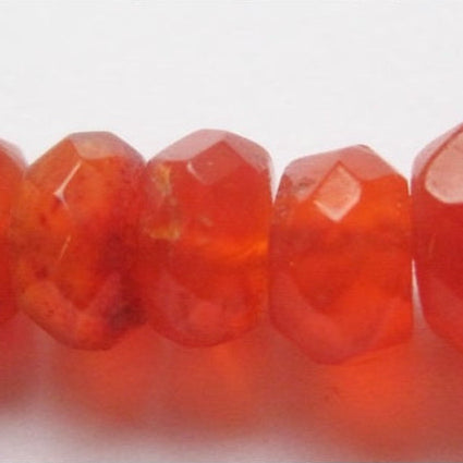 Smykkestensperler, karneol, rondel facet, 2,5mm, 1-100 stk BOC