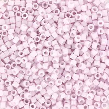 Lyserøde glasperler, miyuki delica beads, opaque pale rose Krea
