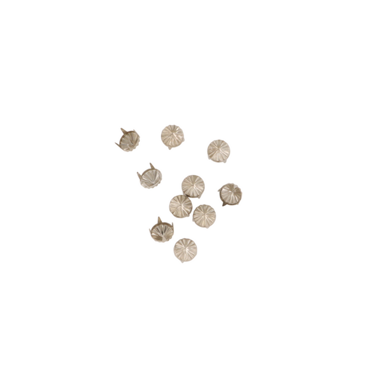 Nitter, kegleformet m. mønster, forsølvet messing, 10-100 stk, flere varianter Beadhouse of Copenhagen