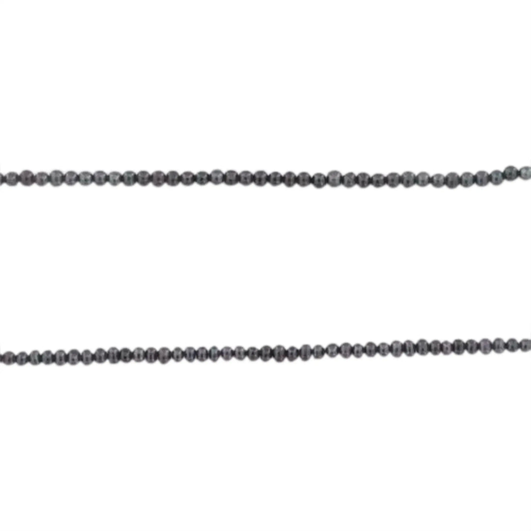 Freshwater pearls, string, black potato dyed, 40 cm/3 x 4 mm, bulk purchase 