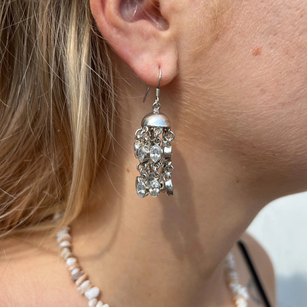 Øreringe, vandmand m. ædelsten, sterlingsølv, flere varianter Beadhouse of Copenhagen