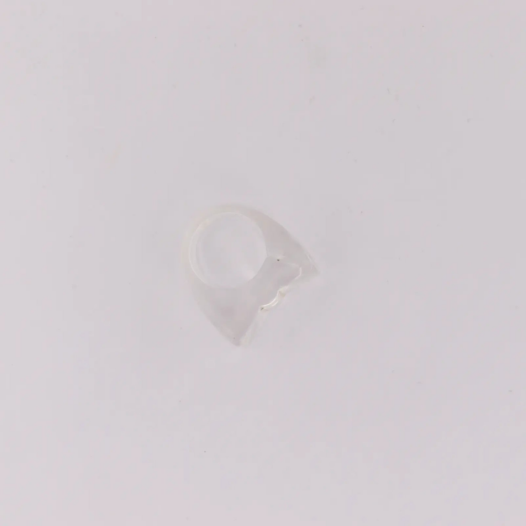 Fingerring, chunky ring i plastik, flere varianter 