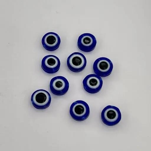 Plastik evil eye perle - 10 x 5 mm Tax