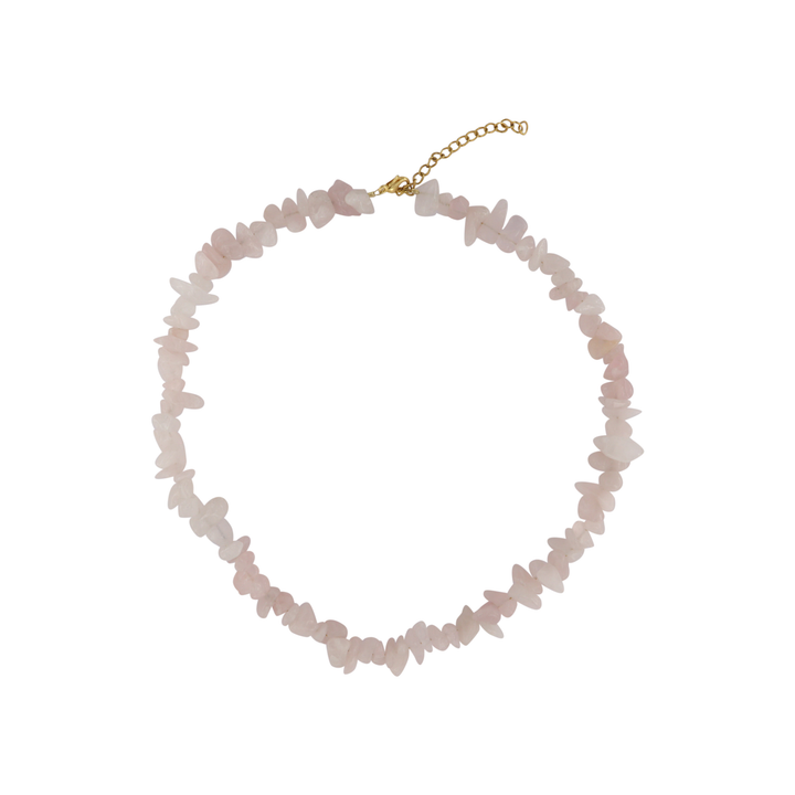 Find Necklace, rose quartz chips, gold-plated steel, 40-45 cm among our large selection of Necklaces at Beadhouse of Copenhagen today. Remember free shipping over DKK 400