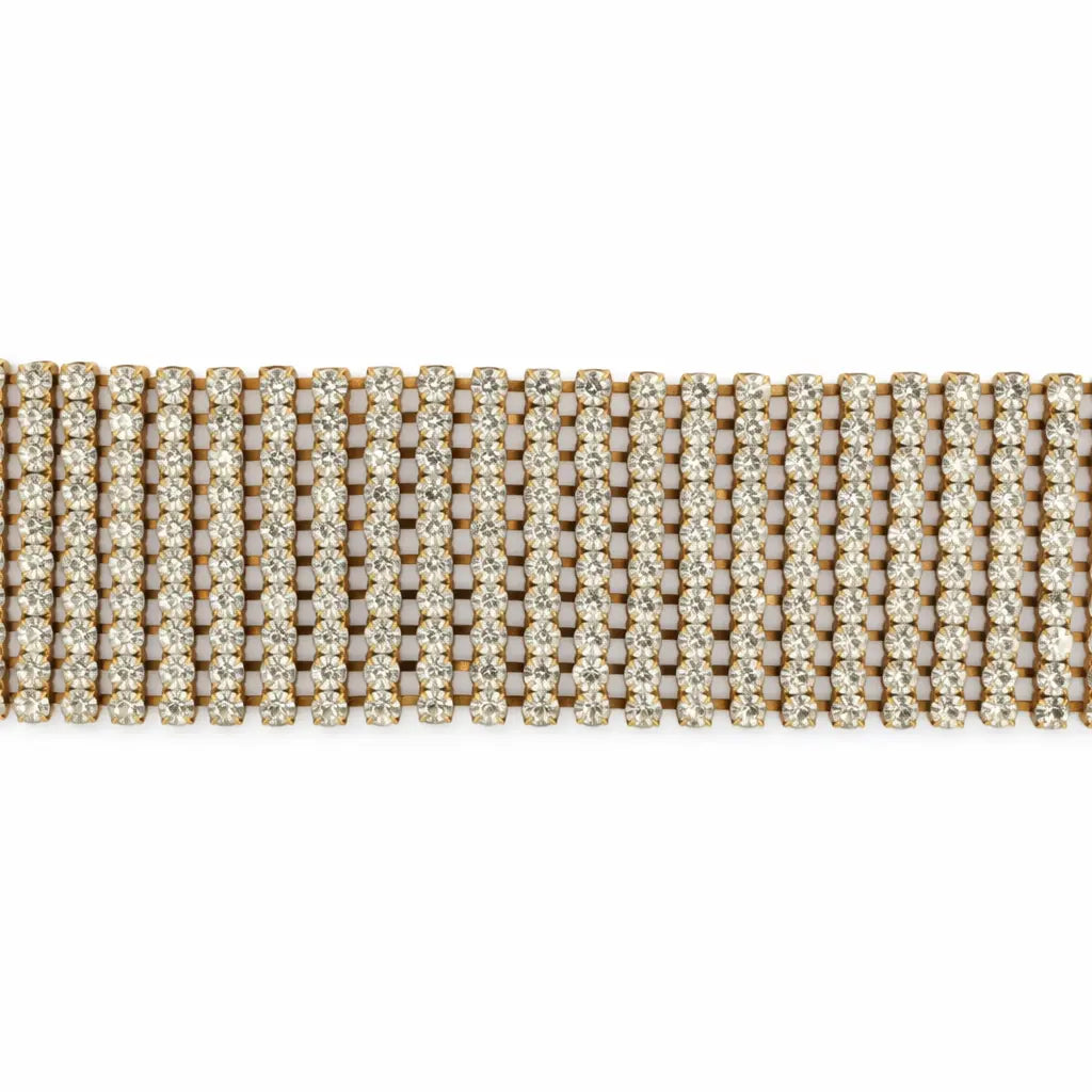 Belly chain, Simili, gold-plated and silver-plated brass, adjustable 