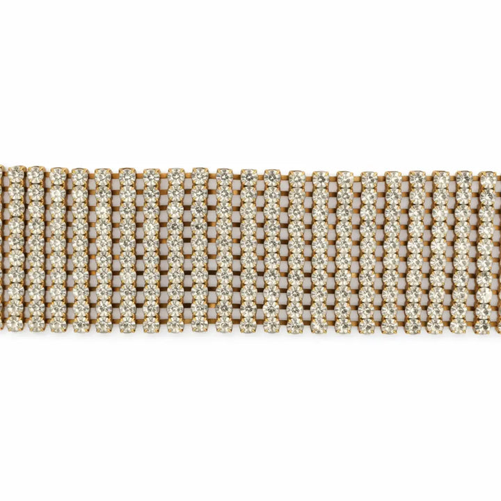 Belly chain, Simili, gold-plated and silver-plated brass, adjustable 