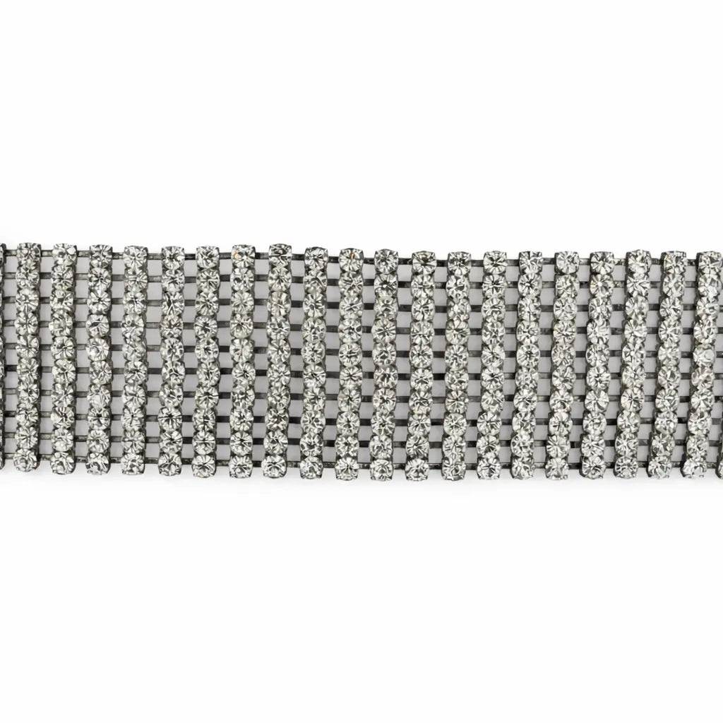 Belly chain, Simili, gold-plated and silver-plated brass, adjustable 