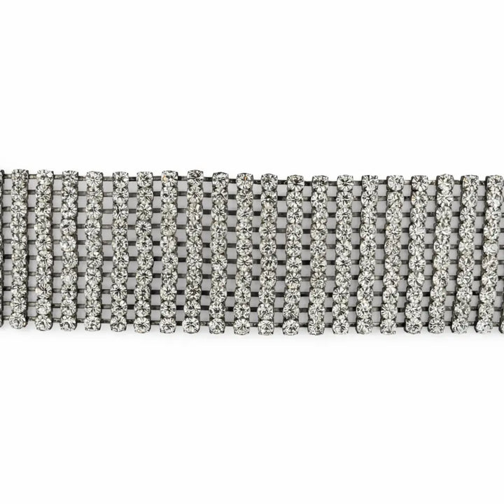 Belly chain, Simili, gold-plated and silver-plated brass, adjustable 