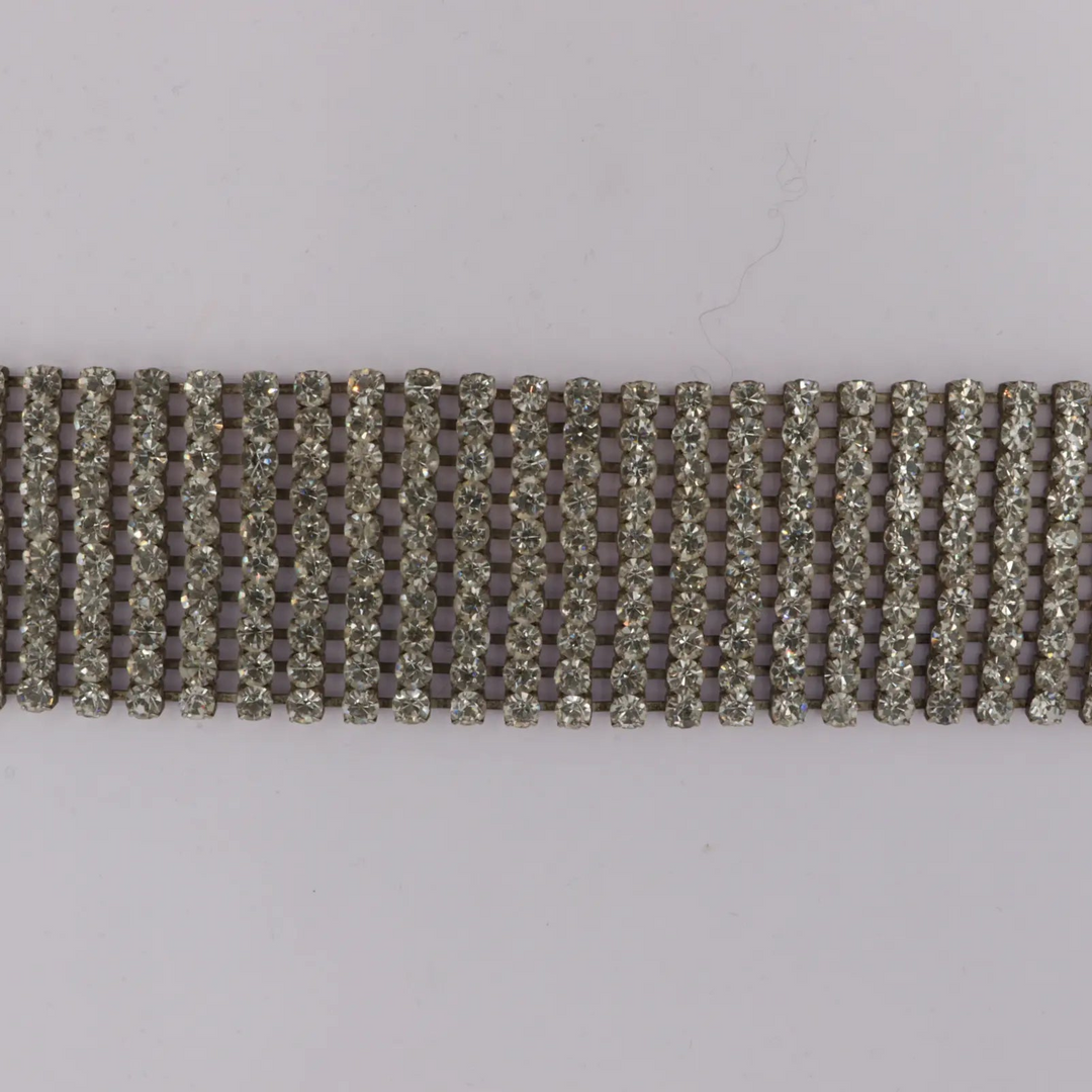 Mavekæde, Simili, forgyldt og forsølvet messing, justerbart 