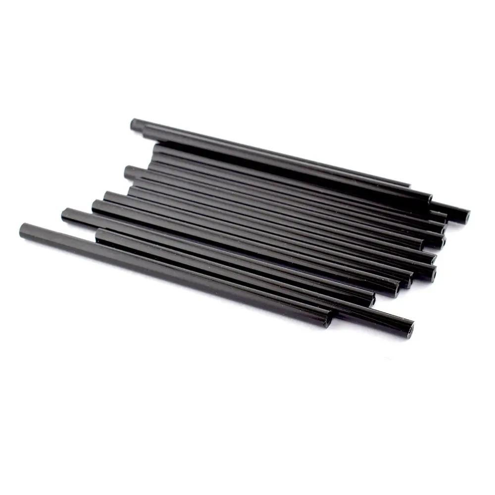 Sorte glasperler, preciosa opaque tubes, 50 x 3 mm storkøb Preciosa