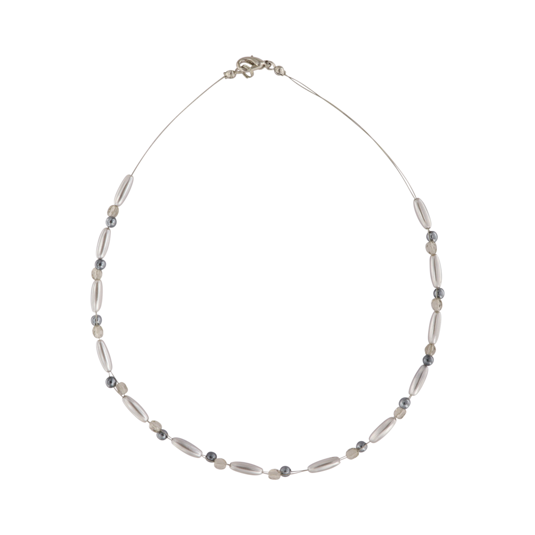 Find Necklace, gray pearls, silver-plated brass, 42 cm among our large selection of Necklaces at Beadhouse of Copenhagen today. Remember free shipping over DKK 400