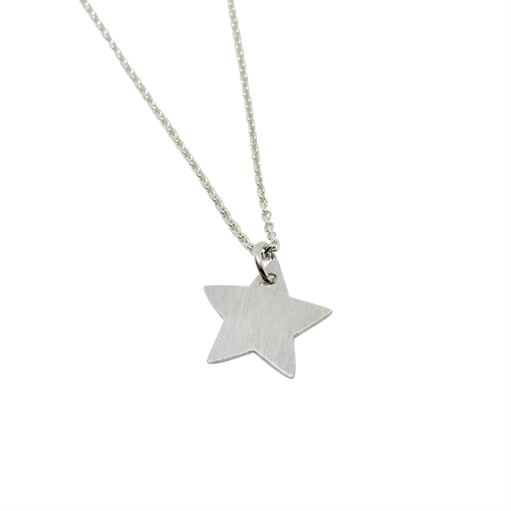 Pendant, star, sterling silver 