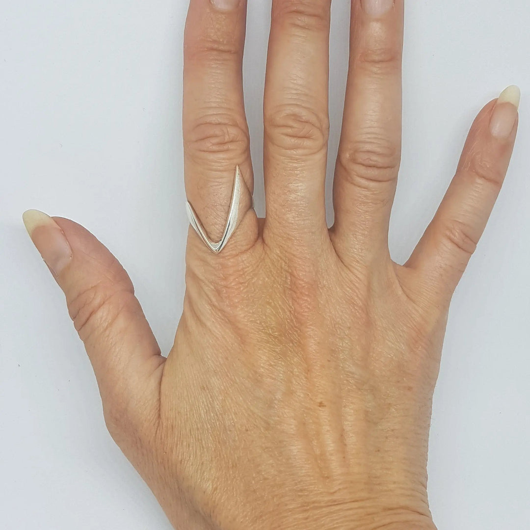 Fingerring, v, sterlingsølv Beadhouse of Copenhagen