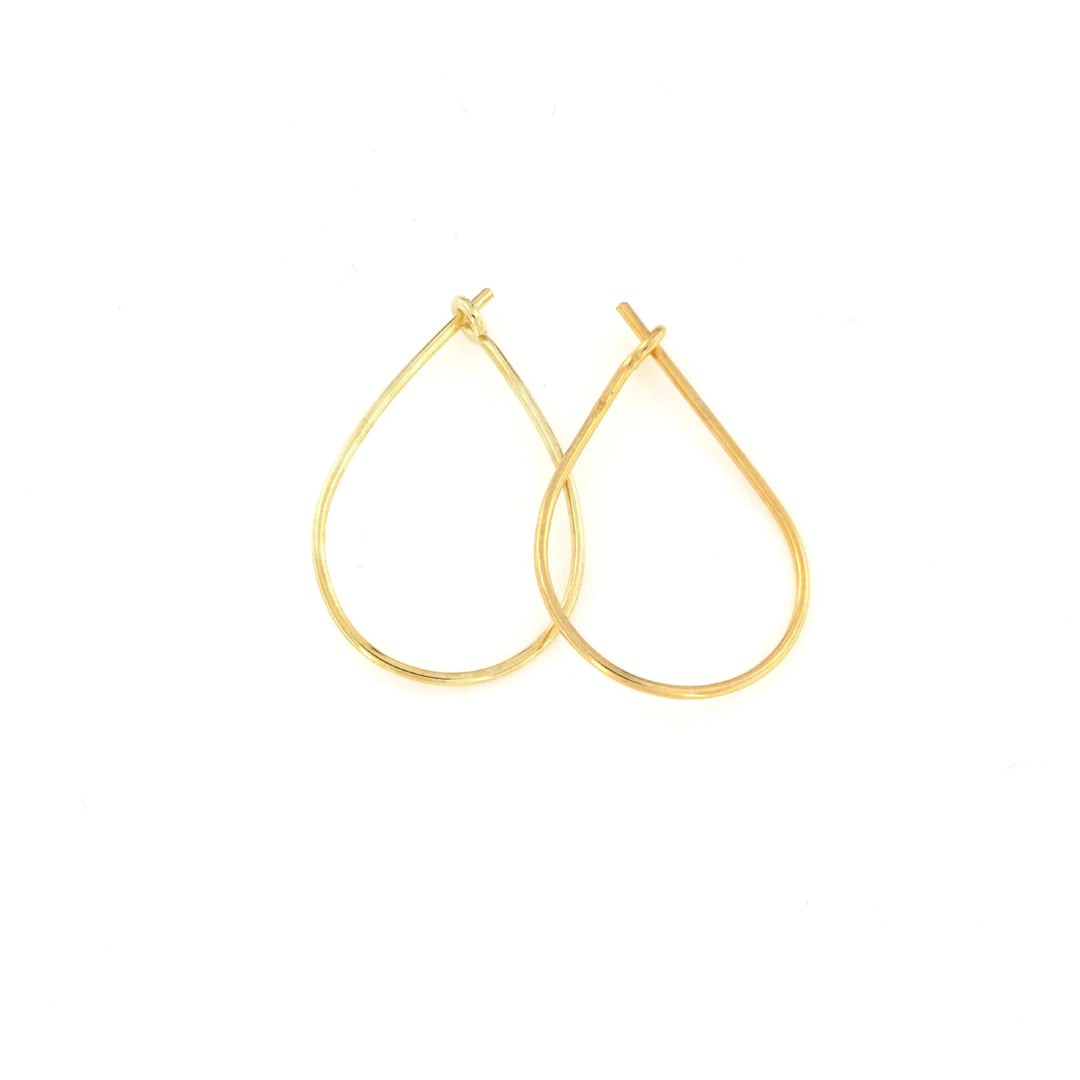 Ørebøjle dråbe i forgyldt stjerlingsølv Fritz