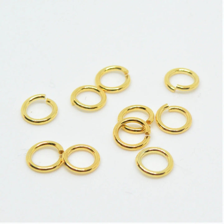 Øskner, åbne, forgyldt sterlingsølv 4,6 x 0,8mm Silveks