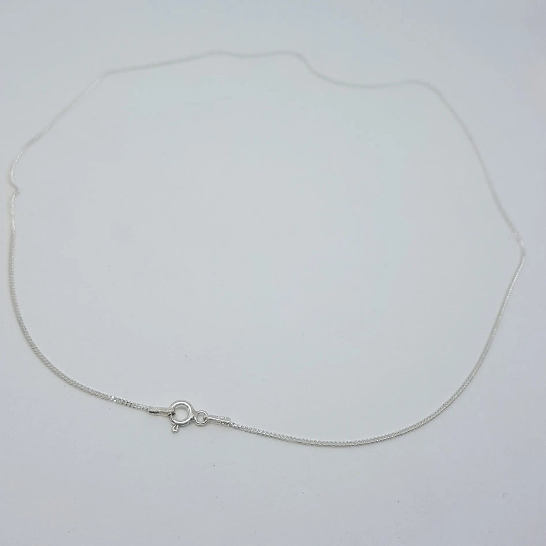 Halskæde, panser facet, forgyldt og sterlingsølv, 40-55cm/1,05m Silveks