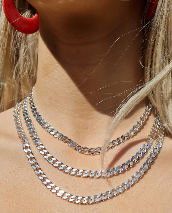 Find Halskæde, chunky panser facet kæde, sterlingsølv, 40-55 cm/6,8 mm hos Beadhouse of Copenhagen i dag, med en altid hurtig levering!