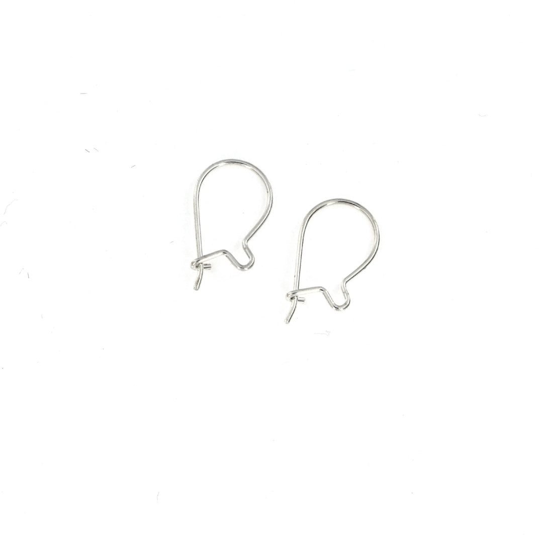 Ørebøjler i sterlingsølv med lukning, 15,1x8,8 mm Fritz