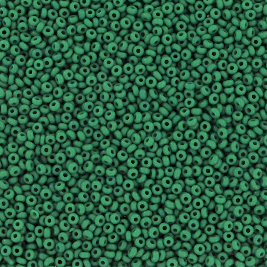 Grønne glasperler,  preciosa, natural opaque dark green, storkøb Preciosa