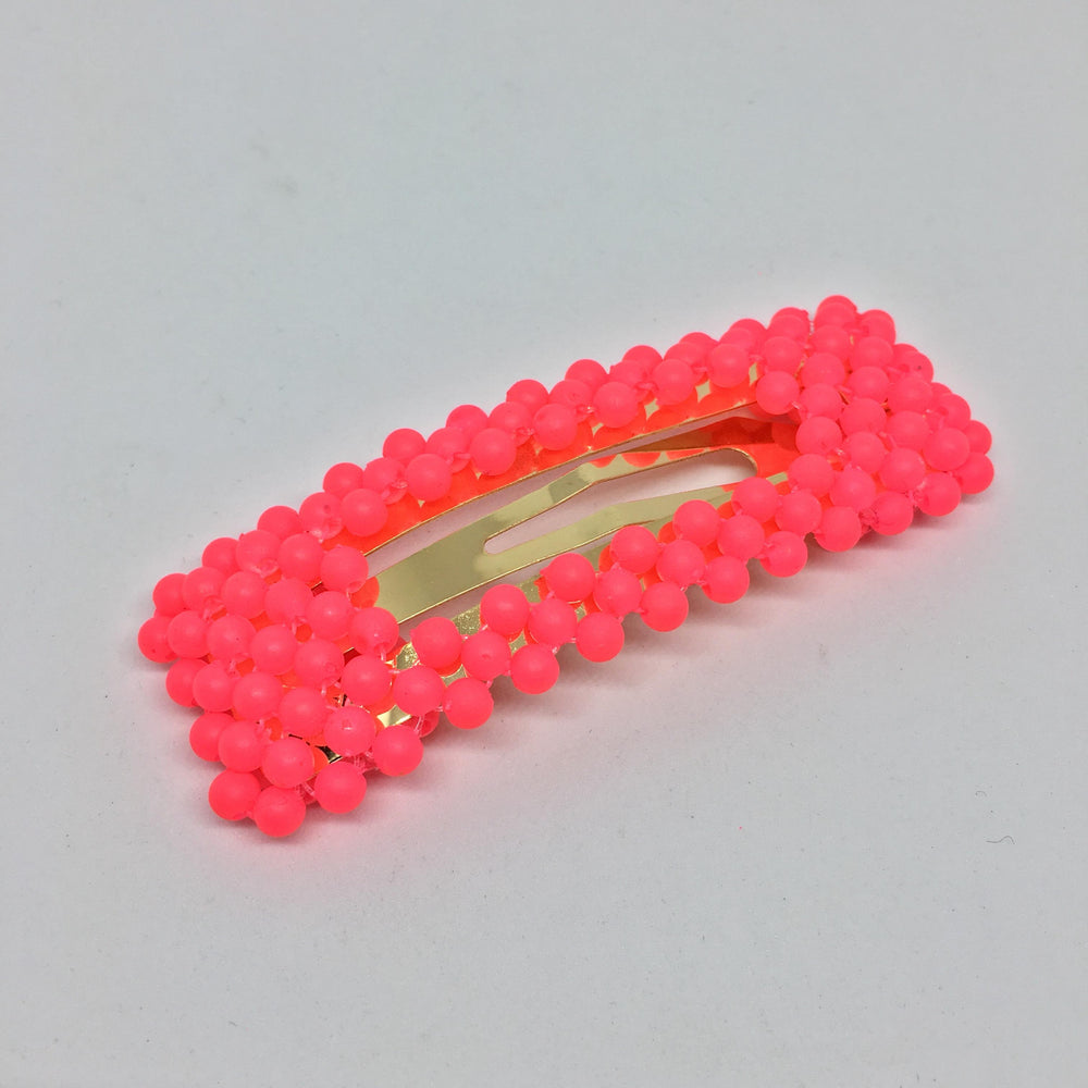 Hårspænder, rektangulær med runde perler hos Beadhouse of Copenhagen