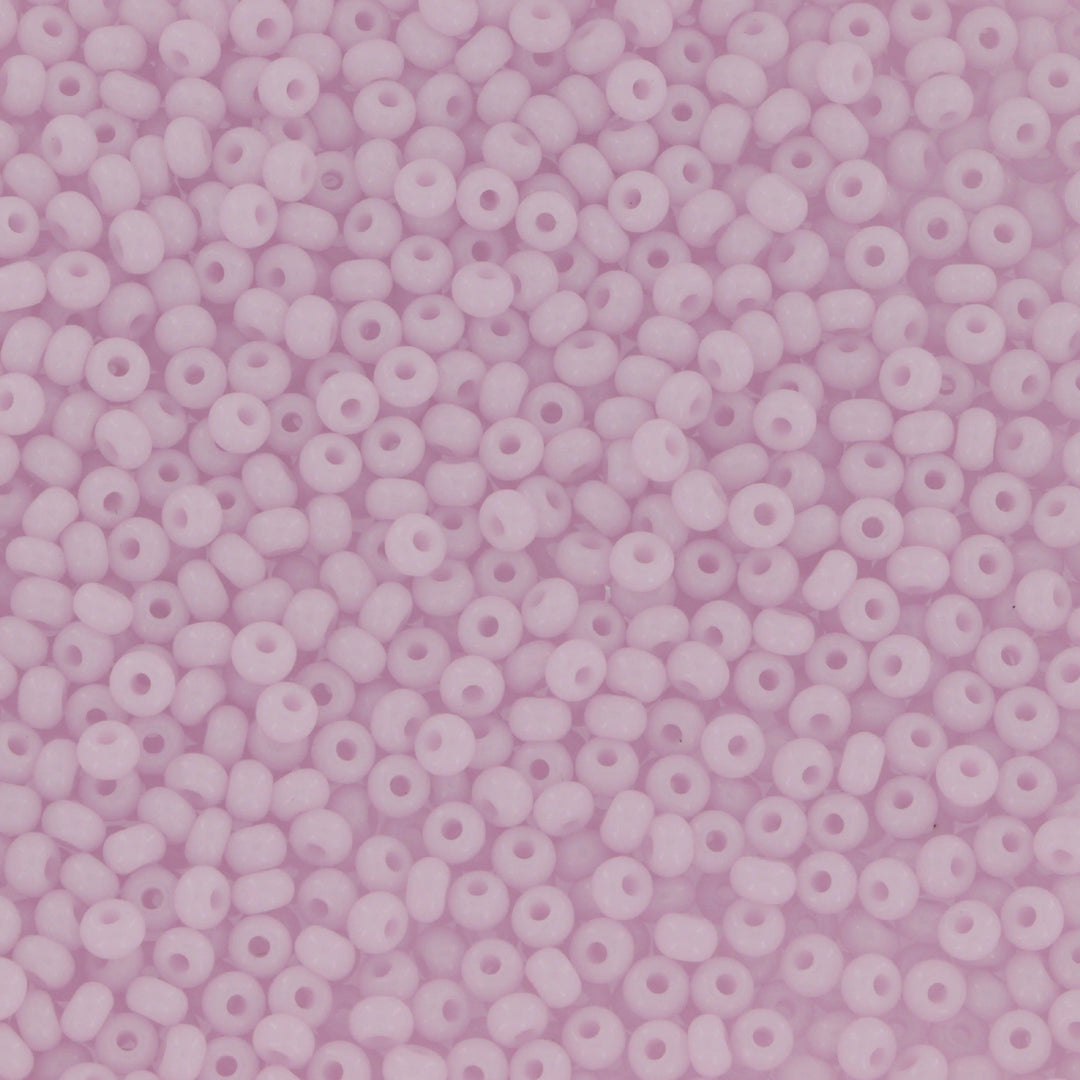Lyserøde glasperler, preciosa, opaque pink, storkøb Preciosa