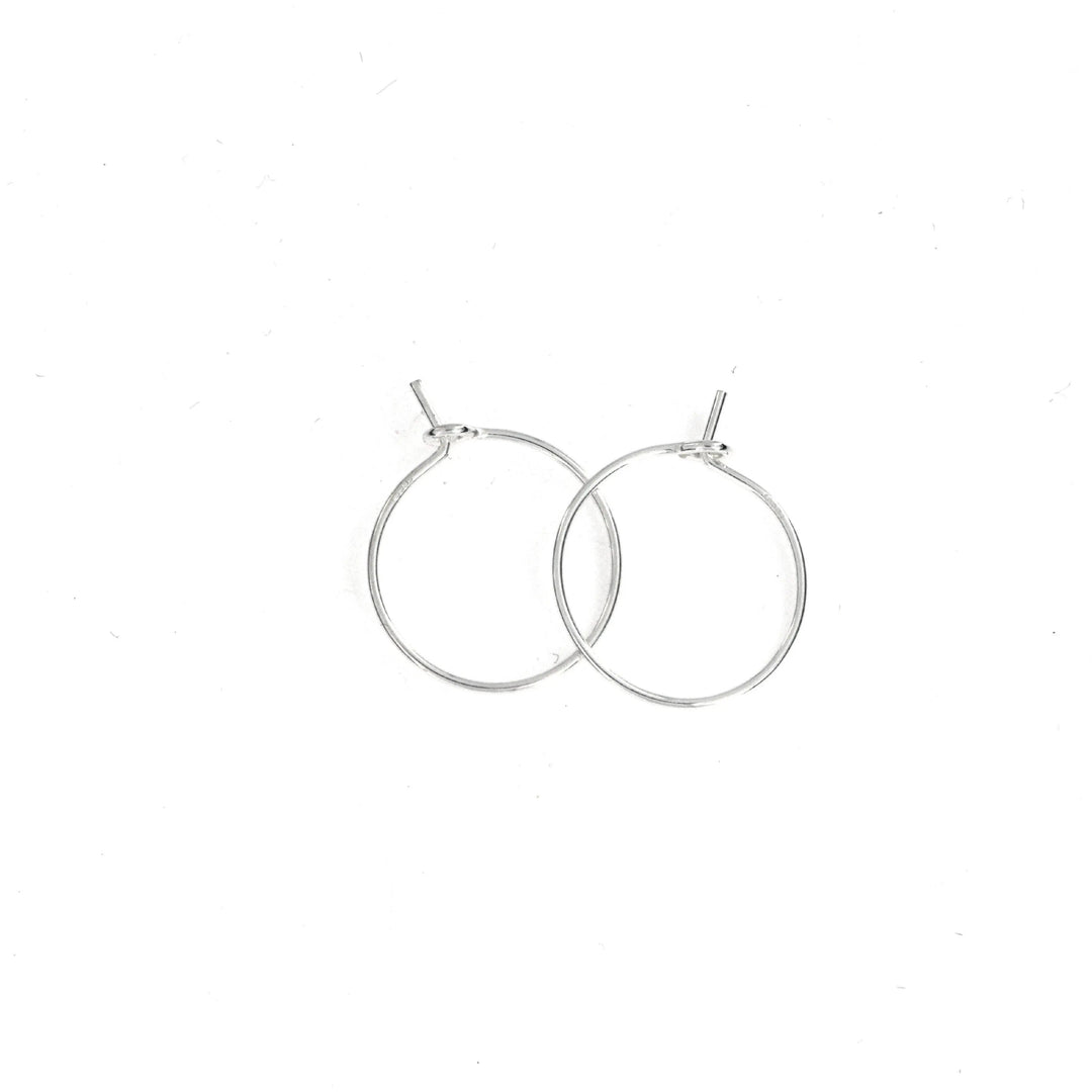 Monterings creoler i sterlingsølv, 15 x 0,7 mm Silveks