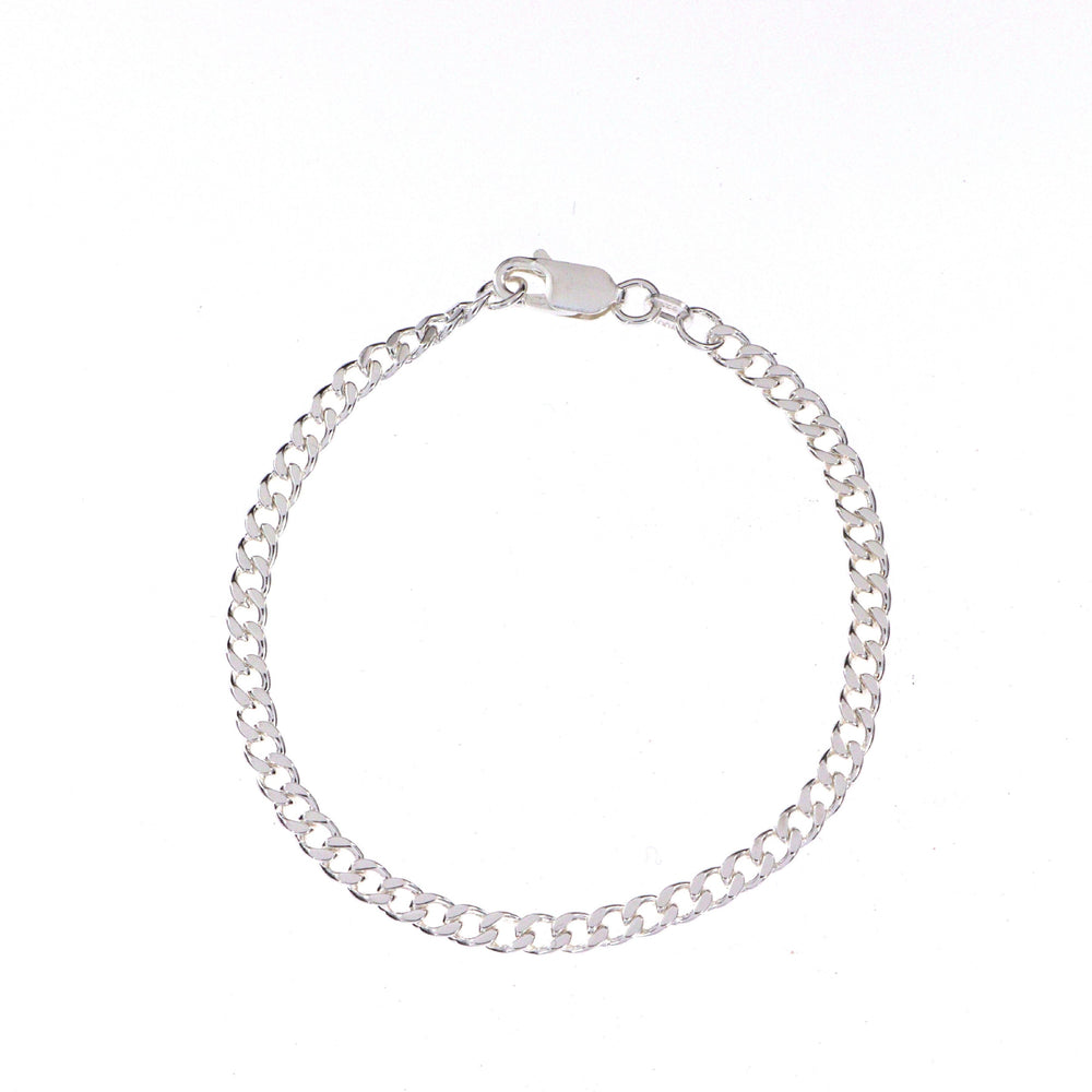 Find Armbånd, panser facet kæde, sterlingsølv, 16-21 cm/3,5 mm hos Beadhouse of Copenhagen i dag, med en altid hurtig levering!