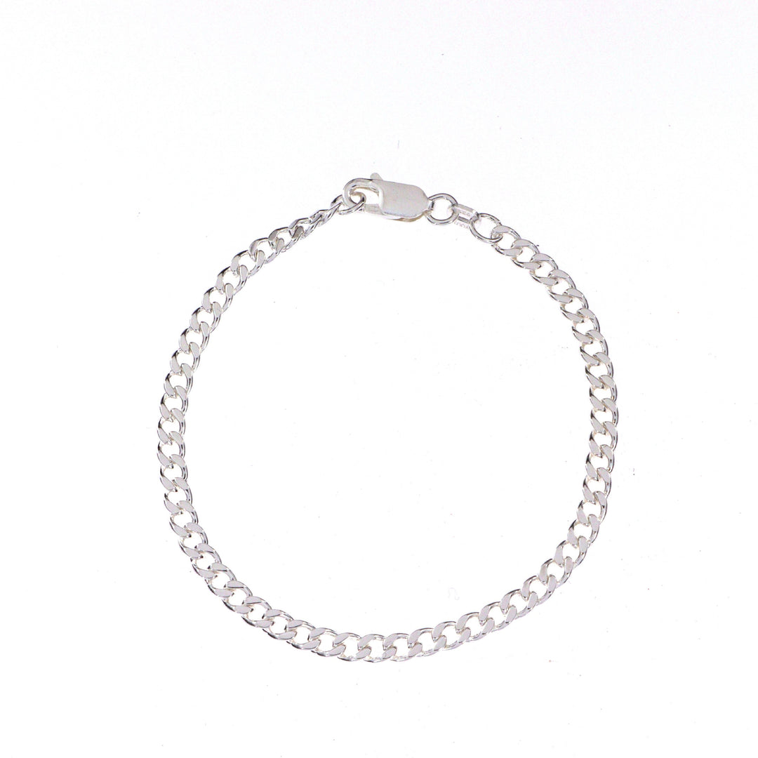 Find Armbånd, panser facet kæde, sterlingsølv, 16-21 cm/3,5 mm hos Beadhouse of Copenhagen i dag, med en altid hurtig levering!