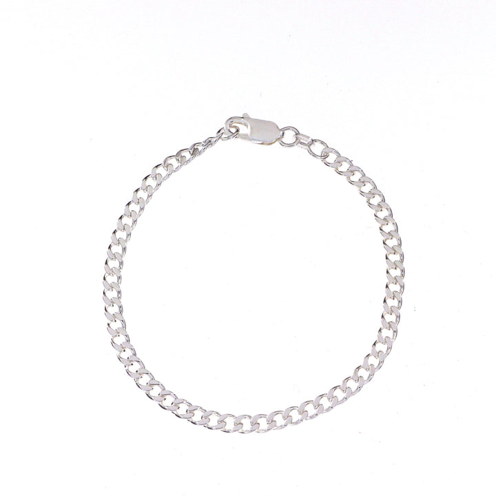 Find Armbånd, panser facet kæde, sterlingsølv, 16-21 cm/3,5 mm hos Beadhouse of Copenhagen i dag, med en altid hurtig levering!
