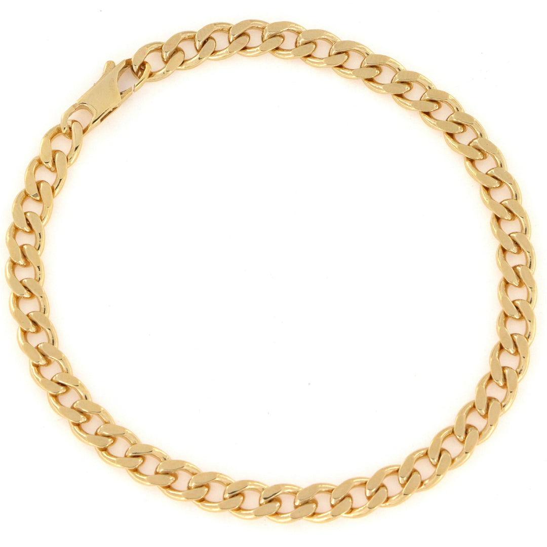 Find Armbånd, panser facet kæde, forgyldt sterlingsølv,  16-19 cm/4,5 mm hos Beadhouse of Copenhagen i dag, med en altid hurtig levering!