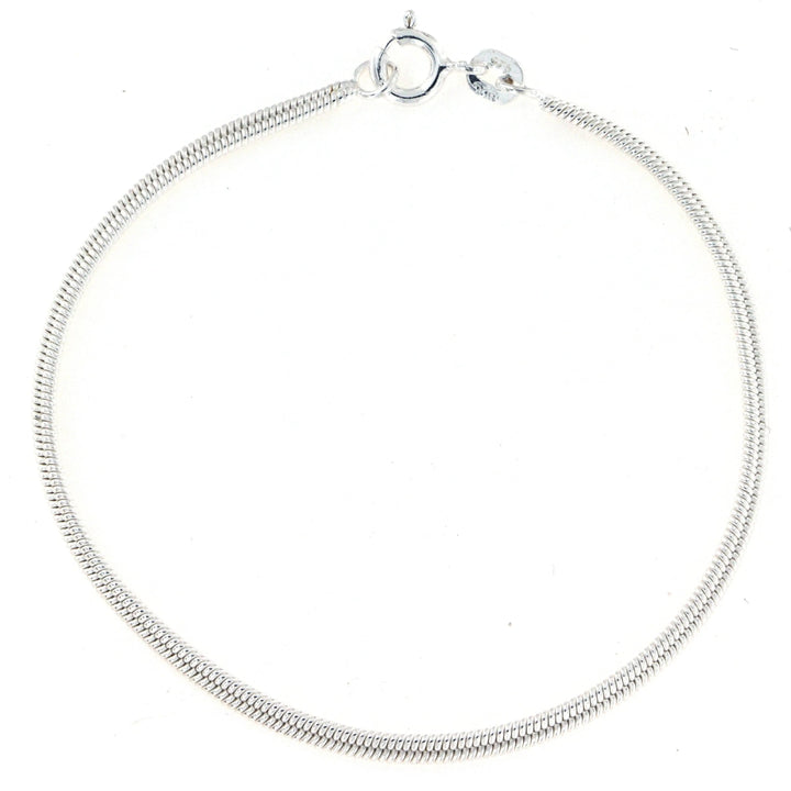 Armbånd, dobbelt snake, mat, forgyldt og sterlingsølv, 16-19 cm/2,4 mm Spain