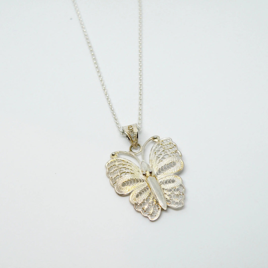 Vedhæng, filigran sommerfugl, sterlingsølv Beadhouse of Copenhagen