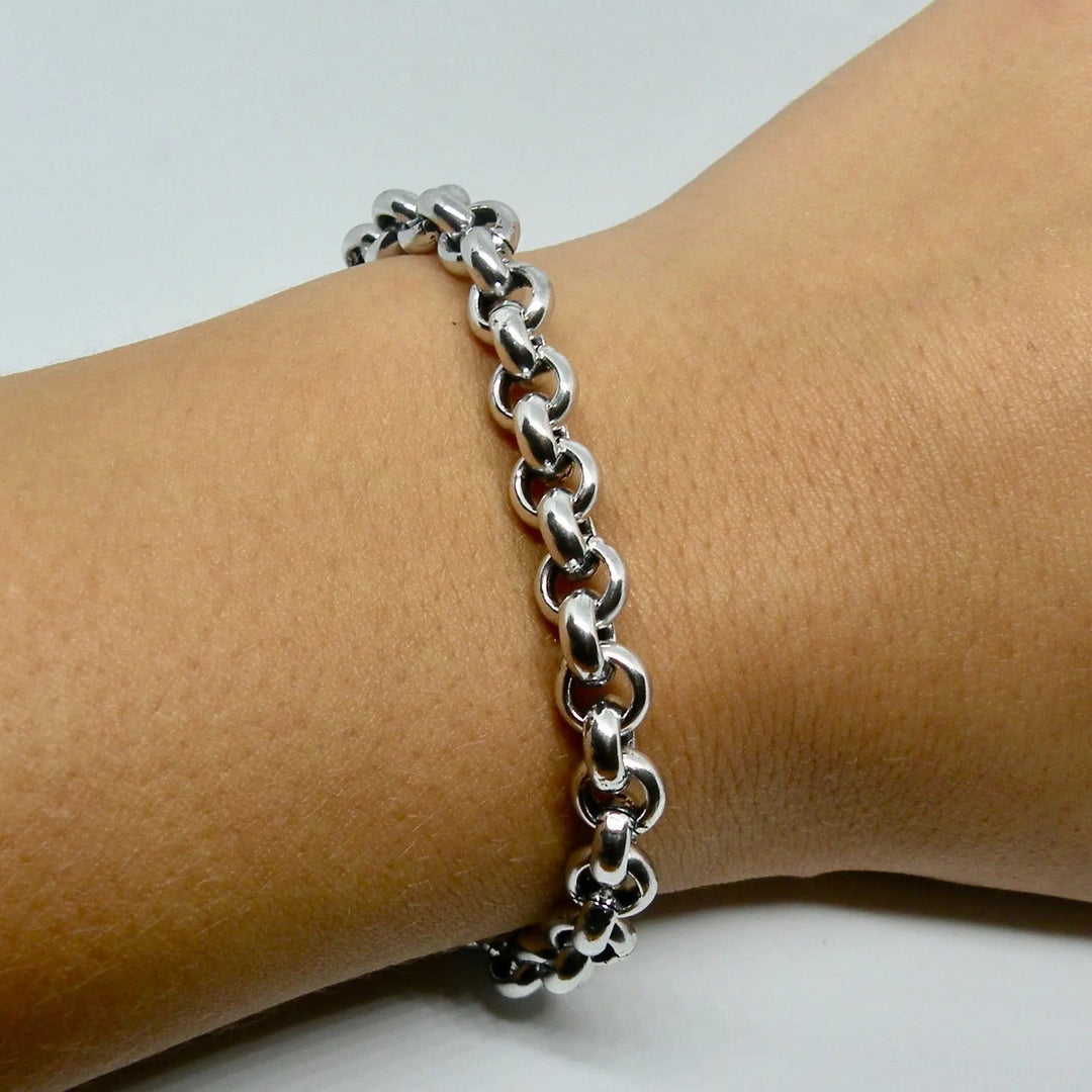 Armbånd, ærtekæde, forsølvet messing, 19 cm/7 mm Beadhouse of Copenhagen
