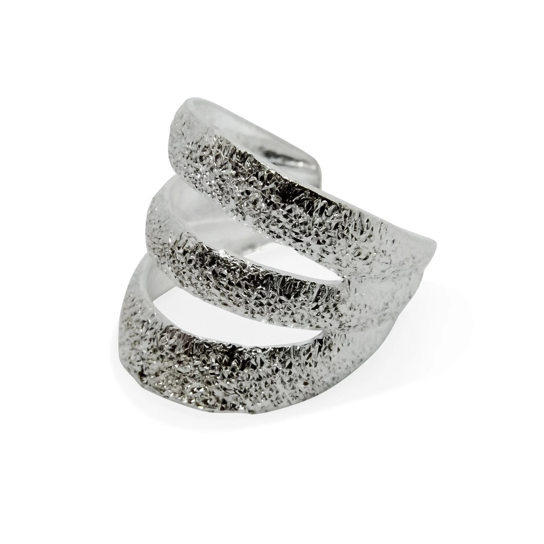 Øreringe, earcuff mellem frostet, sterlingsølv Beadhouse of Copenhagen