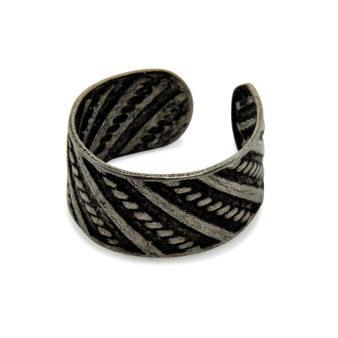 Øreringe, earcuff diagonalt snoet mønster, sterlingsølv Beadhouse of Copenhagen