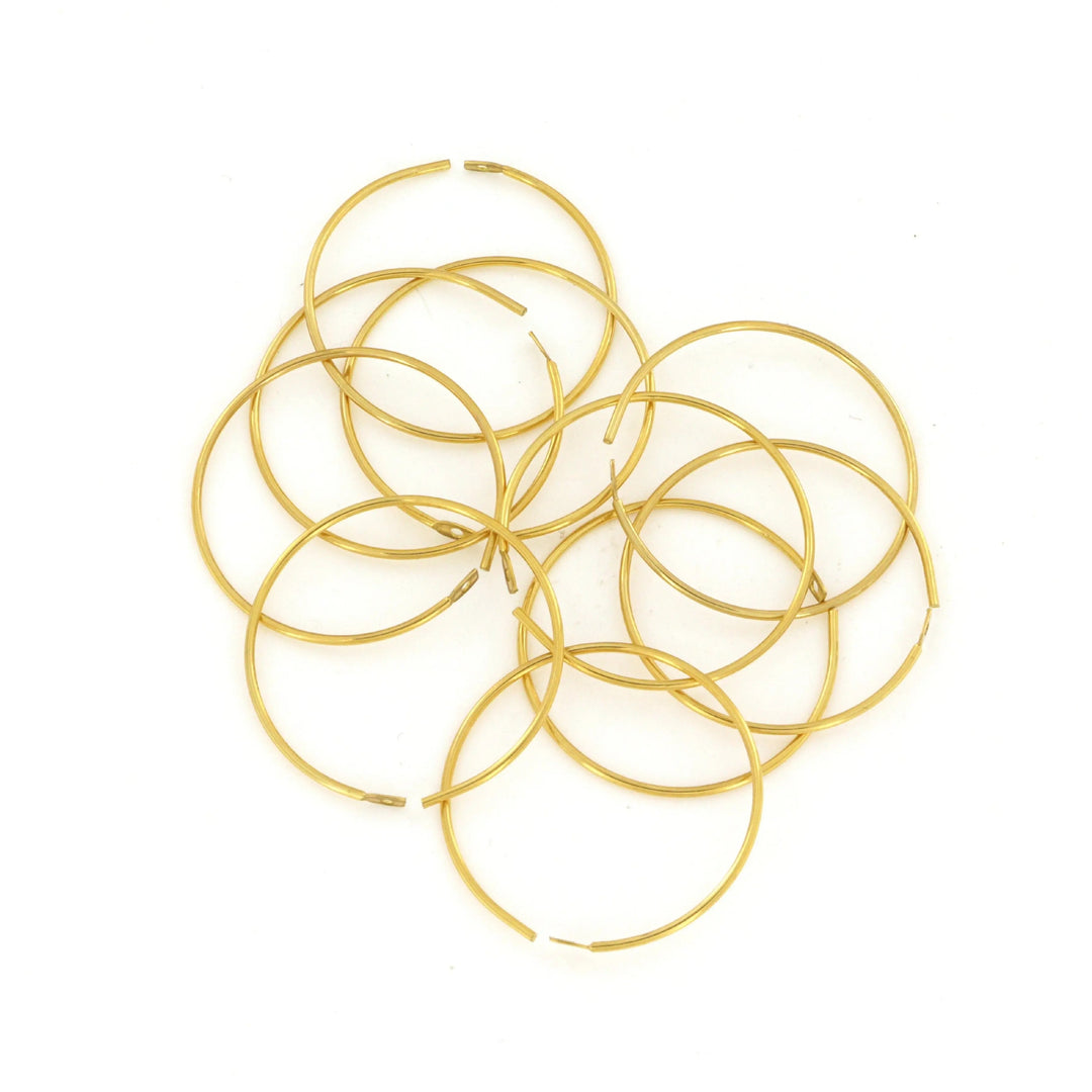 Monterings creoler i forgyldt messing 0,9x20 mm, storkøb Beadhouse of Copenhagen