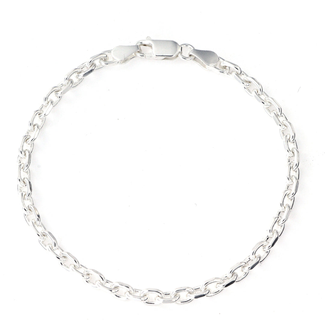 Find Armbånd, chunky anker facet kæde, sterlingsølv, 17-20 cm/4,5 mm hos Beadhouse of Copenhagen i dag, med en altid hurtig levering!