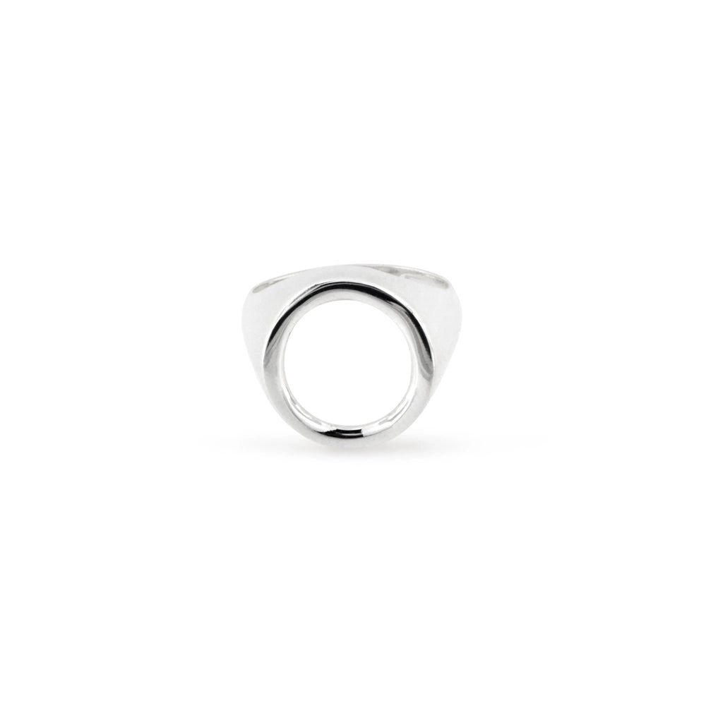 Fingerring, cirkel, forgyldt og sterlingsølv OK Silver